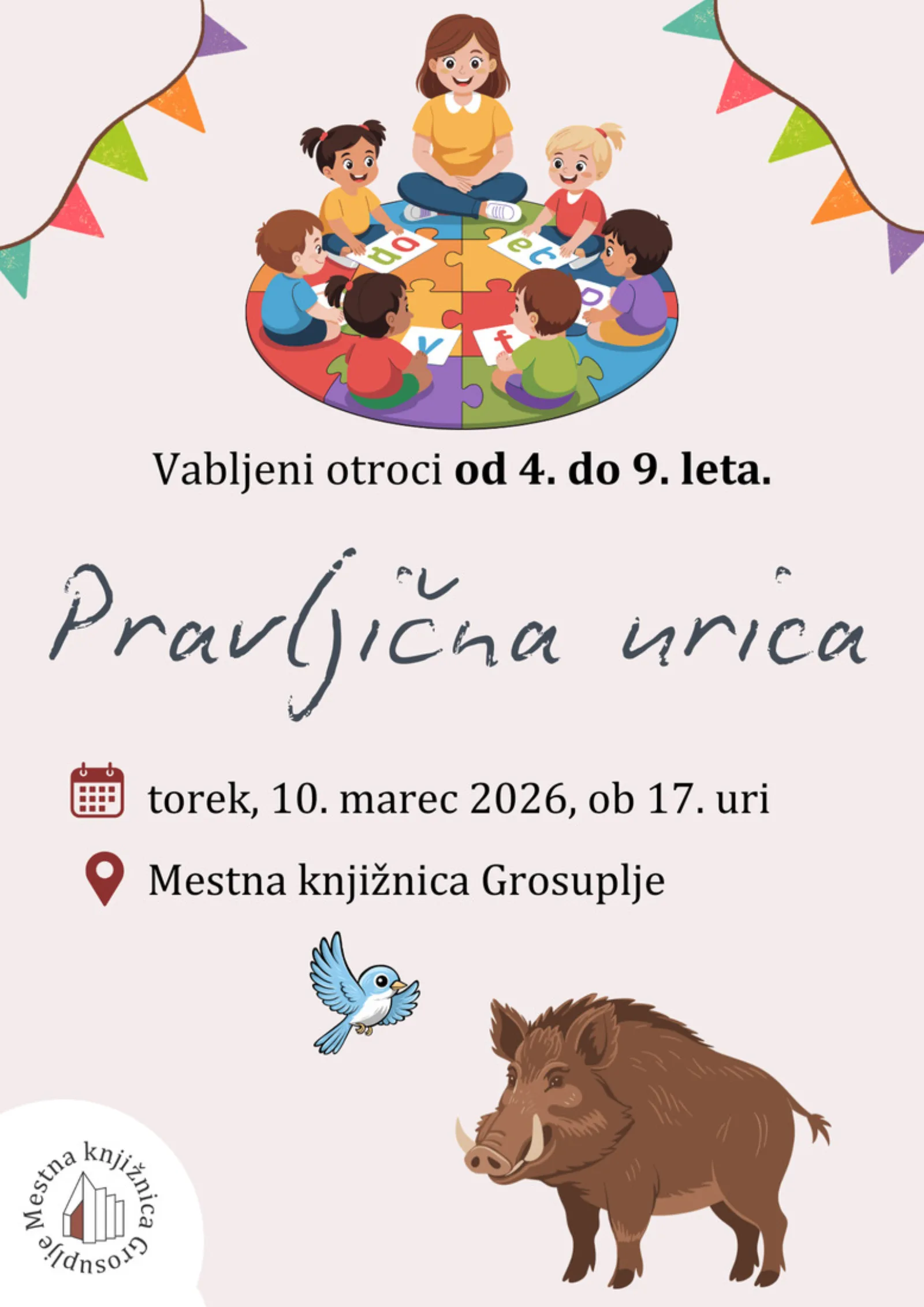 Pravljična urica za otroke od 4. do 9. leta