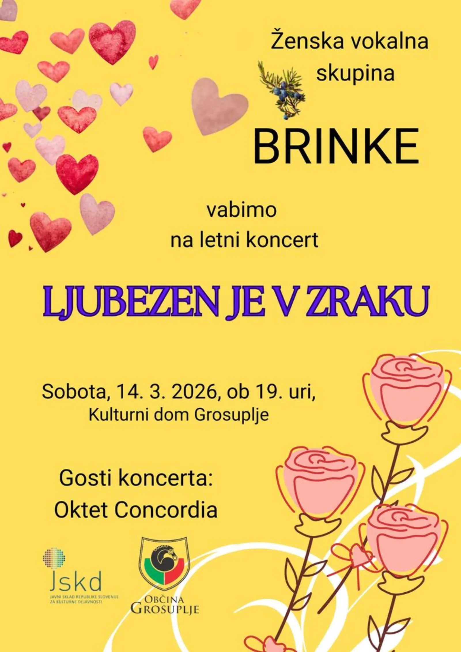 Letni koncert ŽVS Brinke: Ljubezen je v zraku