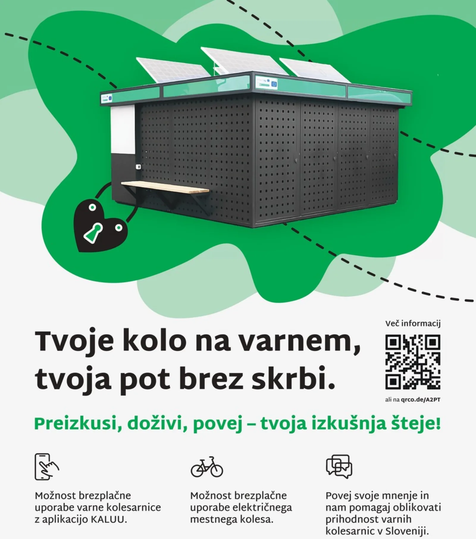 Tvoje kolo na varnem, tvoja pot brez skrbi!