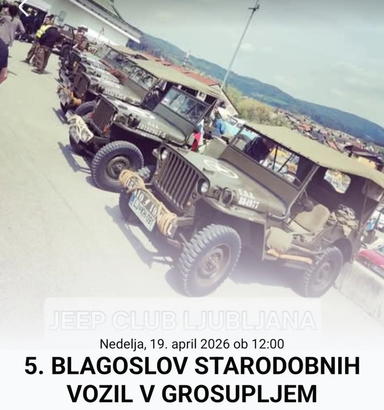 5. tradicionalni blagoslov starodobnih vozil
