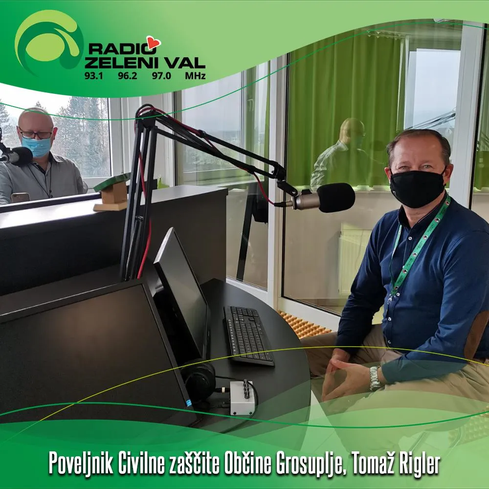 Poveljnik Civilne zaščite Občine Grosuplje Tomaž Rigler o aktualnih zadevah v zvezi z II. valom epidemije covid-19 na območju naše občine
