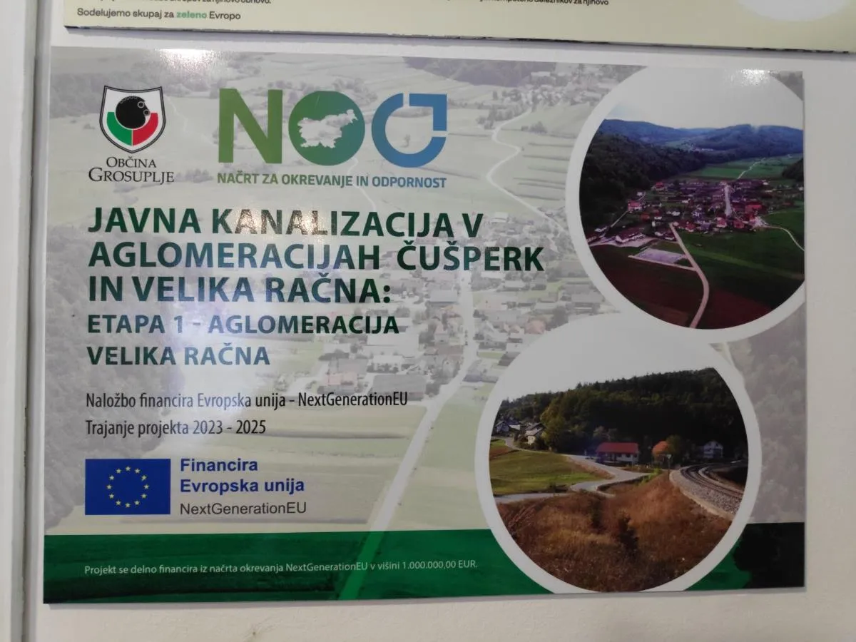 Pričela se je gradnja I. etape kanalizacijskega omrežja v sklopu projekta »Javna kanalizacija v aglomeracijah Velika in Mala Račna ter Čušperk«