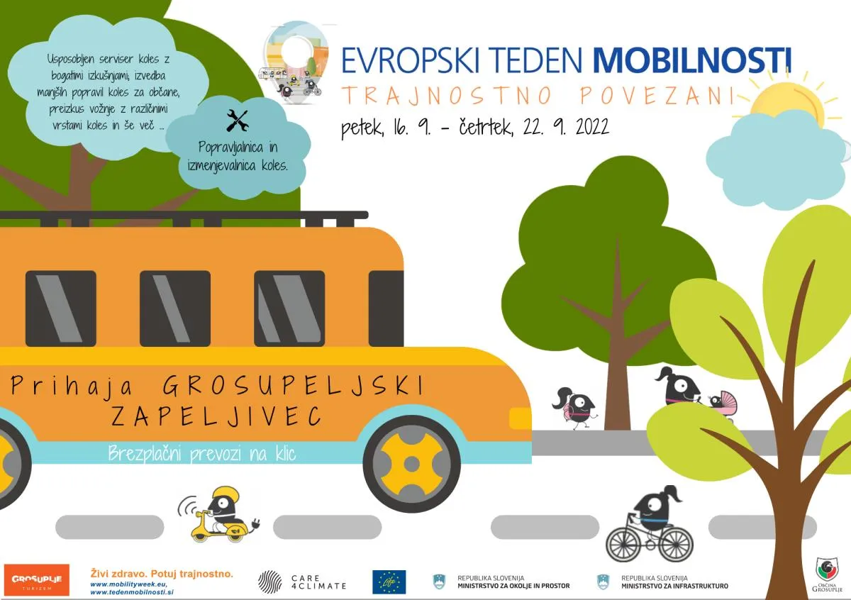 Pričenja se Evropski teden mobilnosti, po grosupeljskih ulicah pa že vozi Zapeljivec