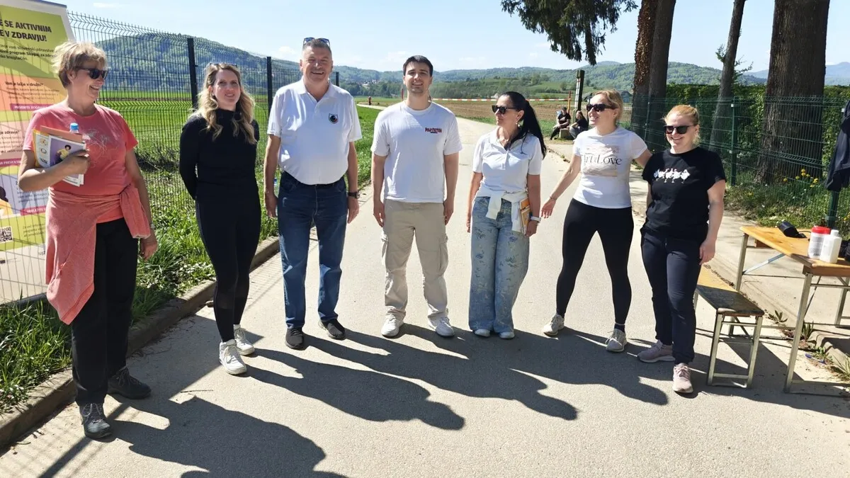 Skupaj za zdravje in gibanje – občinski test hoje v Grosupljem