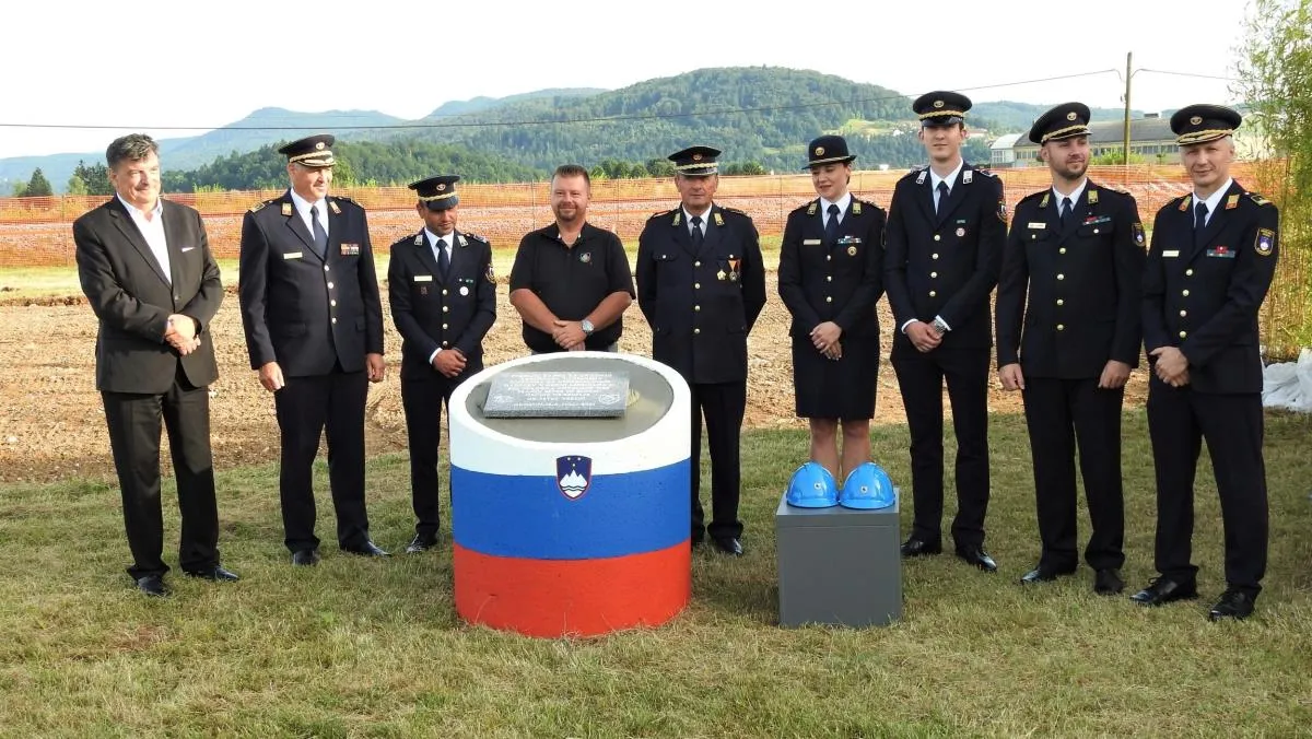 Slovesna položitev temeljnega kamna za Regijski vadbeni poligon za usposabljanje gasilcev v Regiji Ljubljana II