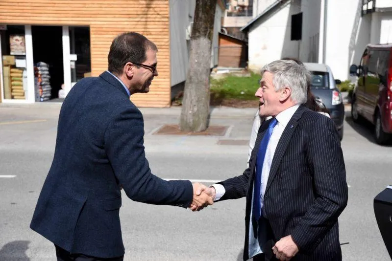 Srečanje z evropskima poslancema Patricijo Šulin in Wimom van de Campom v Ivančni Gorici