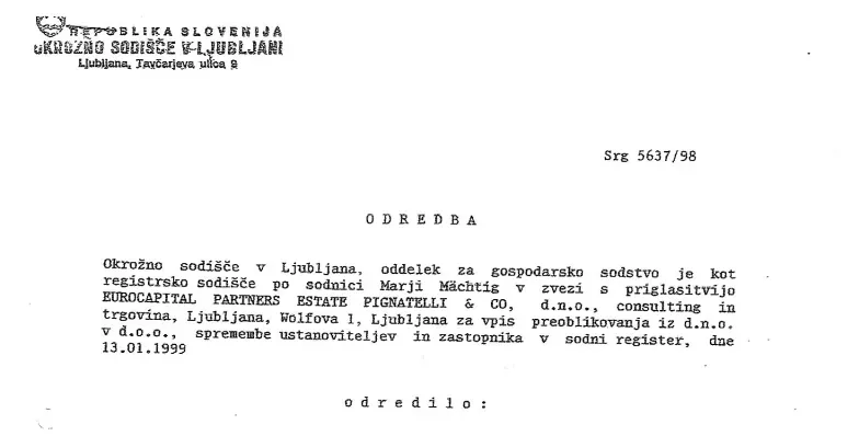 How Tjaša Andree Prosenc managed to deceive Marjo Mächtig at the registry court