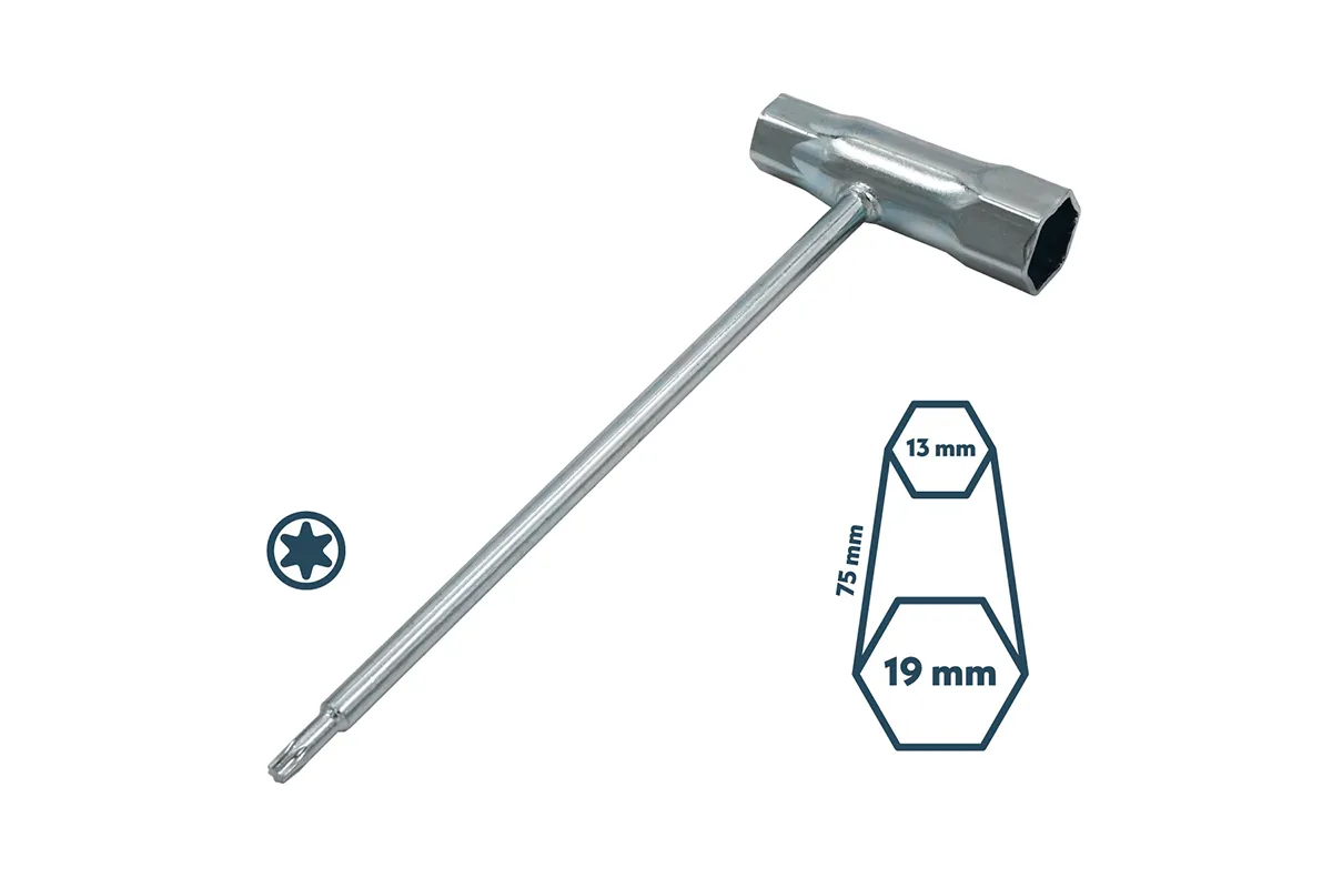 KLJUČ ZA SVEČKE A337 - 19 x 13, TORX 085402 Village