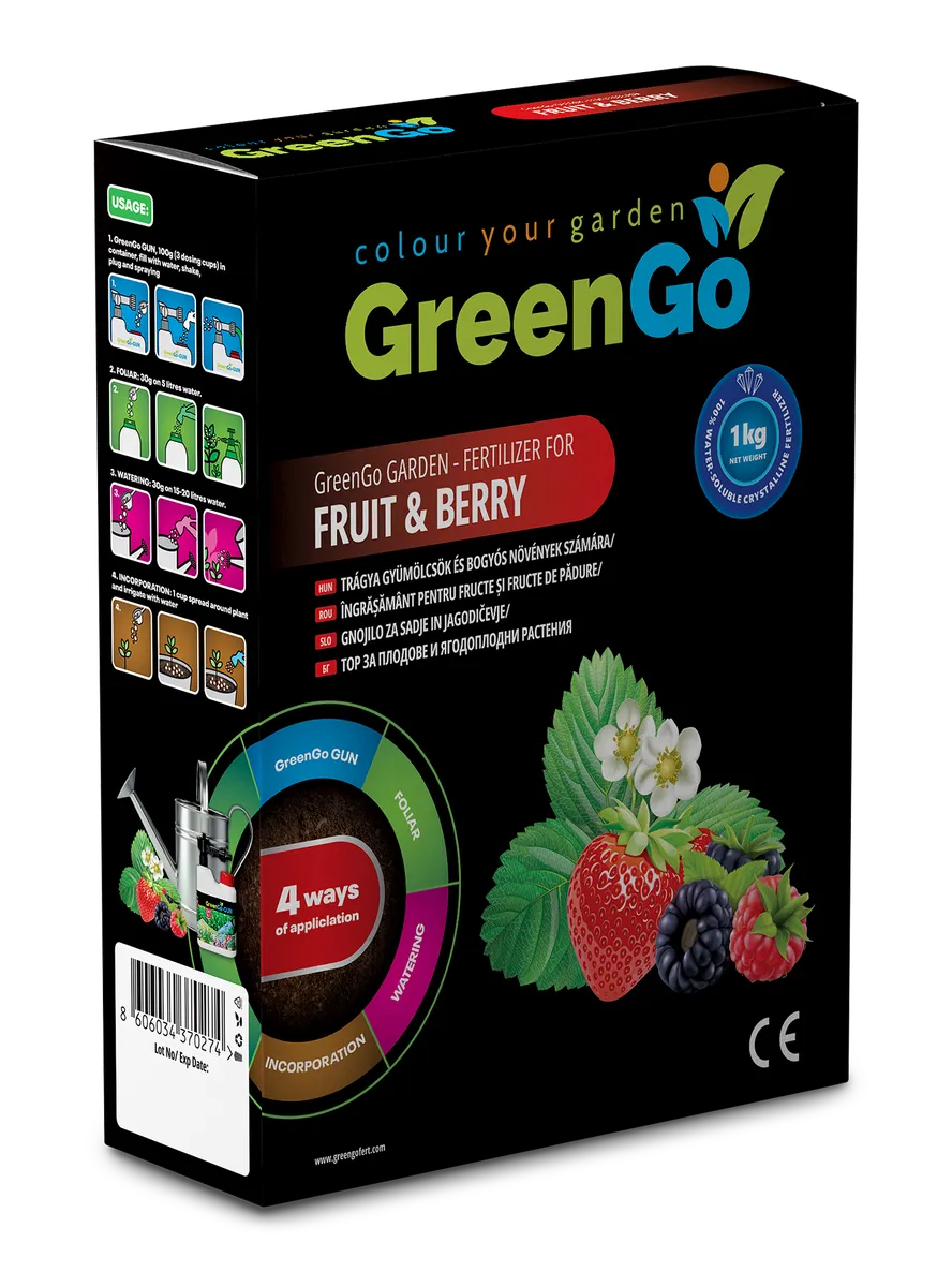 GREENGO KRISTALNO GNOJILO ZA JAGODIČEVJE 1 KG