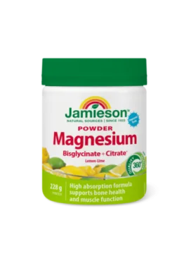 Jamieson Magnezij, prašek za pripravo napitka - limona in limeta