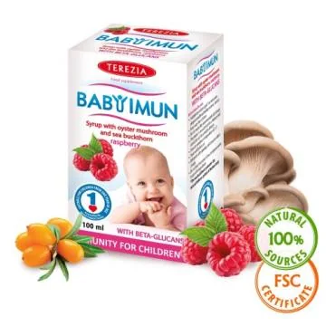 Baby Imun -sirup za otroke z okusom maline