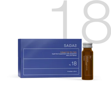 Sagas Rc 18 Collagen Hair Skin Nails, kolagen za kožo, lase in nohte