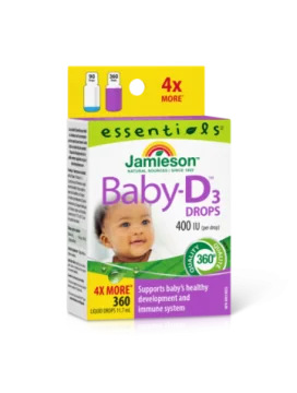 Jamieson BABY Vitamin D3 10 μg (400 i.e.)