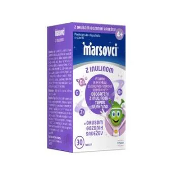 Marsovci žvečljive tablete z inulinom – okus gozdni sadeži