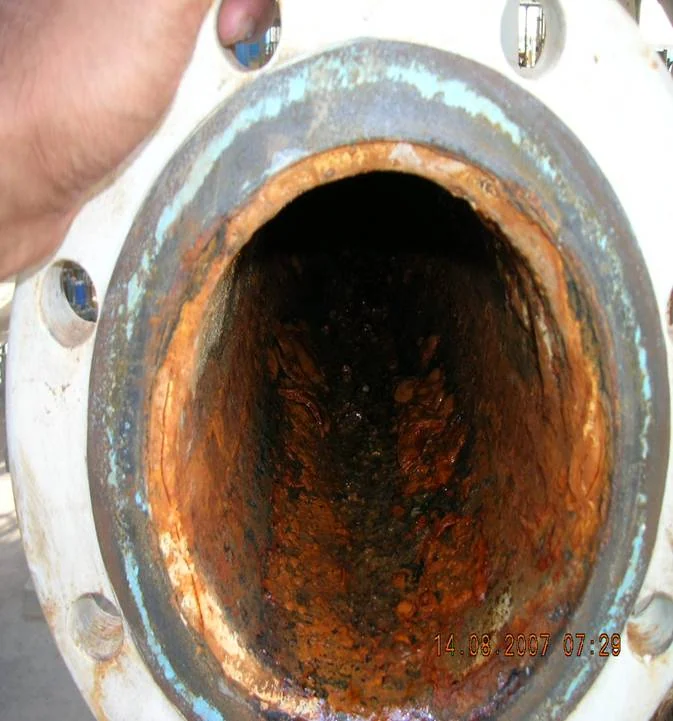 Pipe inspection two months after installation.