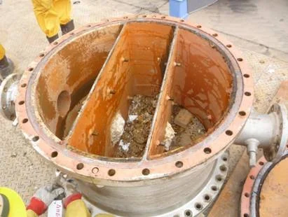 Header of a tubular heat exchanger