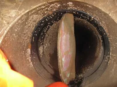 Pipe free from bio growth after the installation