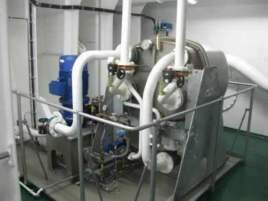 Sea water - evaporator on a ship