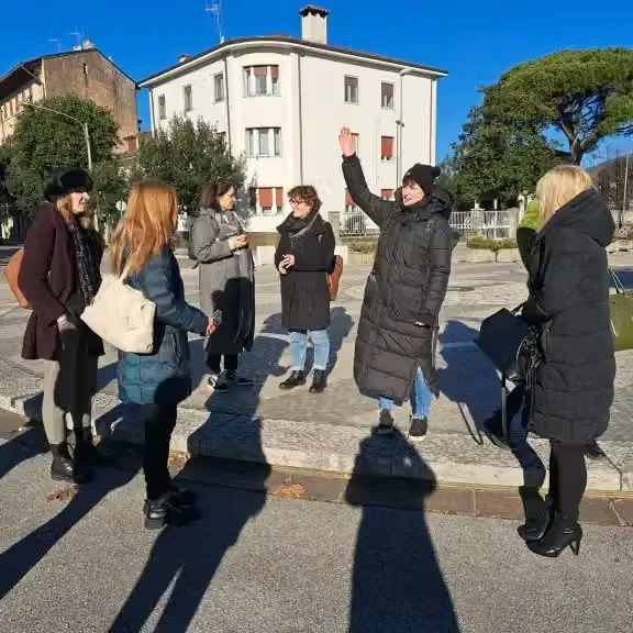 Trg Evrope - zbirno mesto za novinarje
