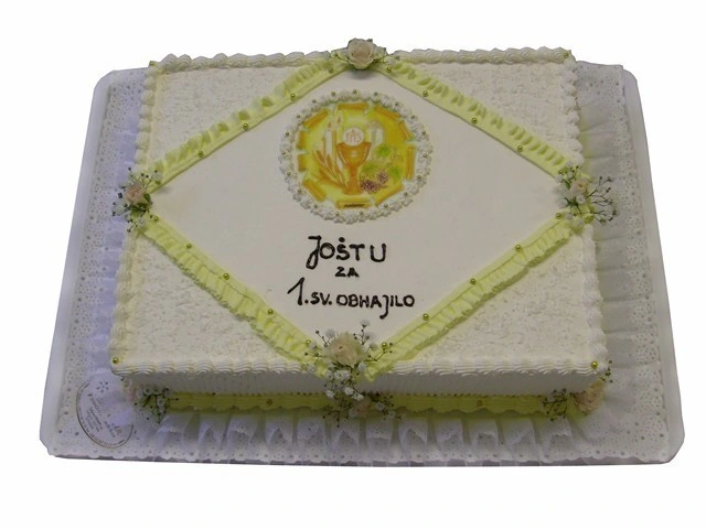 Torta za prvo obhajilo s kelihom