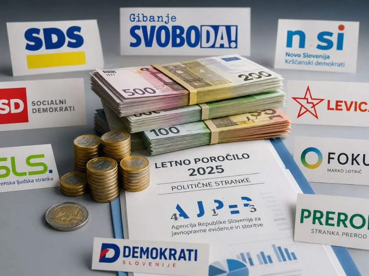 RAZKRITI FINANČNI PODATKI POLITIČNIH STRANK: Poglejte, katera ima največ denarja