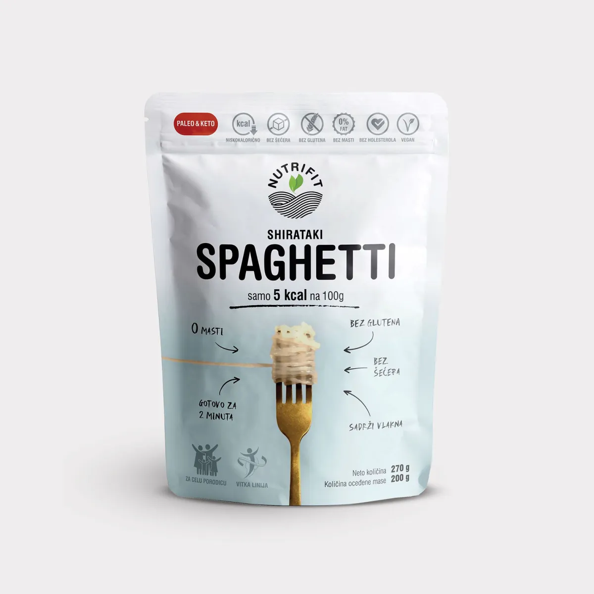 NUTRIFIT Spaghetti 270g