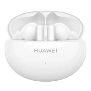 Slušalke brezžične Huawei ušesne z mikrofonom BT FreeBuds 5i bela ANC (Orange-T020 Ceramic White)