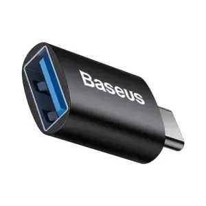 Adapter USB-A (ž) => USB-C (m) Baseus 3.2 Gen1 - črn (ZJJQ000001)