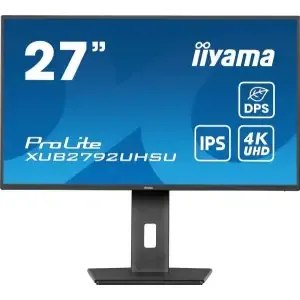 Monitor Iiyama 68,6 cm (27,0") XUB2792UHSU-B6 3840x2160 IPS 4ms HDMI DisplayPort 15W 3xUSB3.2 USB-C-Out Pivot Zvočniki sRGB100% ProLite RGB
