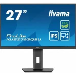 Monitor Iiyama 68,6 cm (27,0") XUB2763QSU-B1 2560x1440 100Hz IPS 2ms HDMI DisplayPort 2xUSB3.0 Pivot Zvočniki  sRGB96% ProLite RGB