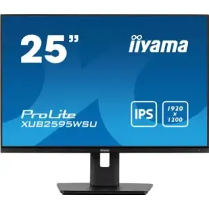 Monitor Iiyama 63,5 cm (25,0") XUB2595WSU-B5 1920x1200 IPS 4ms VGA HDMI DisplayPort 2xUSB2.0 Pivot Zvočniki  ProLite
