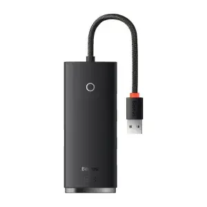 HUB USB 3.2 4portni Baseus 0,25m črn (WKQX030001)