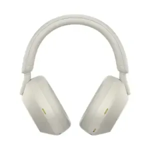 Slušalke brezžične naglavne Bluetooth stereo SONY WH-1000XM5 z mikrofonom - srebrne