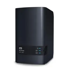 NAS ohišje WD MyCloud EX2 za 2 trda diska do max 20TB - brez diskov (WDBVBZ0000NCH)