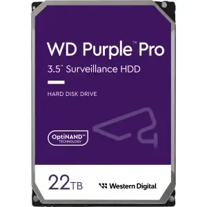 Trdi disk 6TB SATA3 WD221PURP 6Gb/s 512MB Purple - primerno za snemalnike 24/7 delovanje