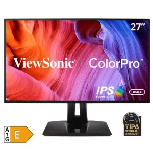 Monitor Viewsonic 68,6 cm (27,0") VP2768A 2560x1440 grafično oblikovanje IPS 5ms HDMI DisplayPort USB-C DP-Out 3xUSB3.2 Pivot 3H sRGB100% RJ45 ColorProl