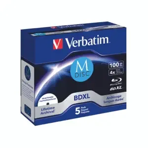 MEDIJ 4,7 DVD M-DISC Verbatim 4 kos 100 GB INKJET PRINTABLE retail