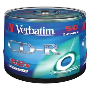 MEDIJ CD-R 700MB 52x Verbatim 50cake 43351