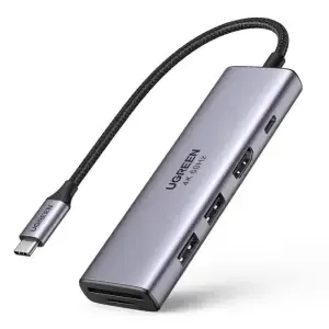 Priklopna postaja USB-C => Ugreen HDMI 2xUSB USB-C 100W Čitalec kartic (60384)