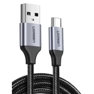 Kabel Ugreen USB-A => USB-C 2.0 480MB/s 2,00m črn (60128)