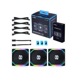 Ventilator Lian-Li UNI FAN SL120 V2 120mm, črna RGB (3 pack + kontroler)