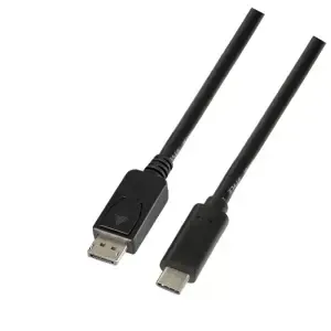 Kabel USB-C => DisplayPort 1.2 1,80m UHD 4K@60HZ črn Logilink (UA0335)