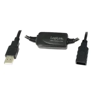 Kabel USB 2.0 ojačevalnik s kablom 10,00m LogiLink (UA0143)