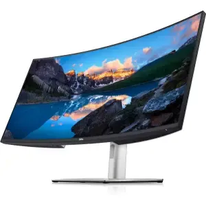 Monitor Dell 95,2 cm (37,5") U3821DW 3840x1600 Curved IPS 5ms 2xHDMI DisplayPort USB-C 90W 4xUSB3.2 USB-C-Out HAS Zvočniki 2x9W 3H DCI-P3-95% RJ45 KVM UltraSharp