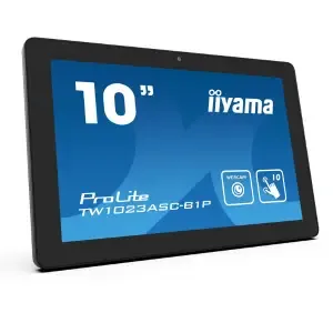 Računalnik AIO All-In-One Iiyama 25,5 cm (10,1") TW1023ASC 16:10 M-Touch kapacitivni IPS 7H RK3288 2GB-DDR 16GB eMMC BT WLAN HDMI zvočniki Android8.1 (brez GMS) 10 točkovni