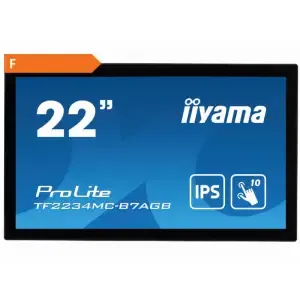 Monitor touch Iiyama 54,6 cm (21,5") TF2234MC-B7AGB 1920x1080 POS IPS 8ms VGA HDMI DisplayPort USB2.0  6H ProLite 10-point multi-touch open-frame