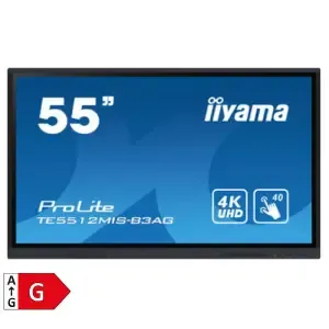 Interaktivni zaslon Iiyama 138,8cm 55" ProLite TE5512MIS-B3AG 3840x2160 Android 11 Priložena 4 pisala IR-Touch