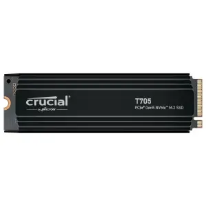 Disk SSD M.2 NVMe PCIe 5.0 4TB Crucial T705 2280 14.100/12600MB/s s hladilnikom (CT4000T705SSD5)