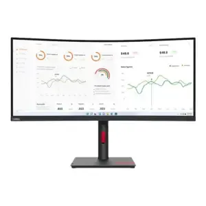 Monitor Lenovo 86,4 cm (34,0") T34w-30 3440x1440 Curved VA 4ms HDMI DisplayPort USB-C 75W 4xUSB3.2 HAS  sRGB99% RJ45 ThinkVision