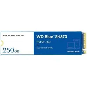 Disk SSD M.2 NVMe PCIe 3.0 250GB WD SN570 Blue 2280 3300/1200MB/s (WDS250G3B0C)
